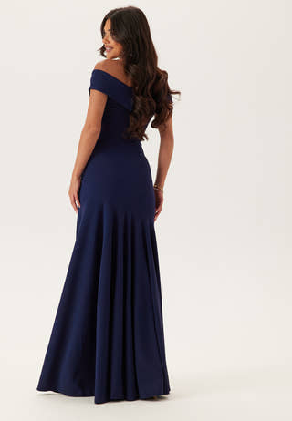 Bardot Pleat Maxi With Split