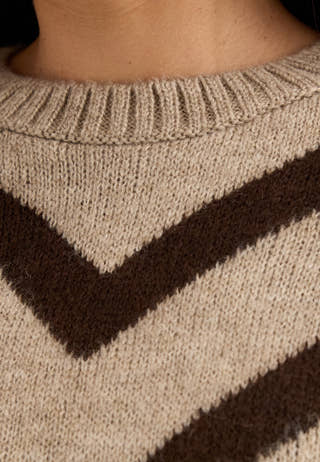 Onleliza L/S Pullover Knit Brown