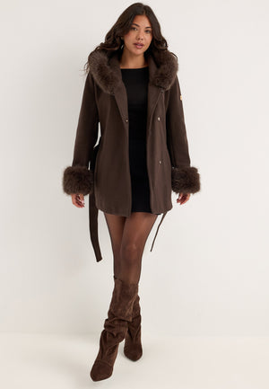 Olivia Coat Brown