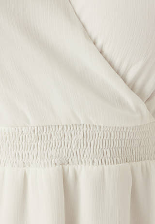 Frill L/S Chiffon Dress