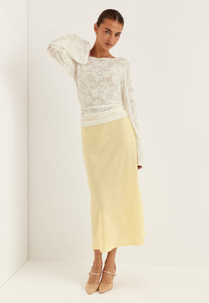 Yaspella High Waist Midi Skirt