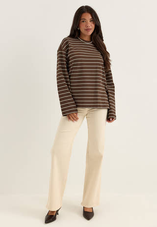 Pcsadie LS Top Striped