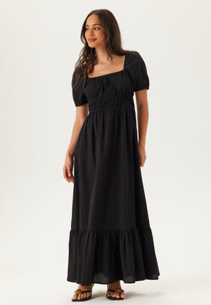 Square Neck Cotton Maxi Dress