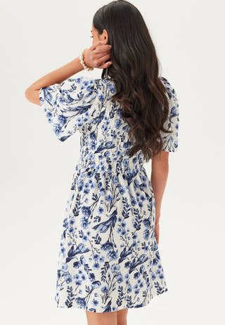 Butterfly Sleeve Short Dress