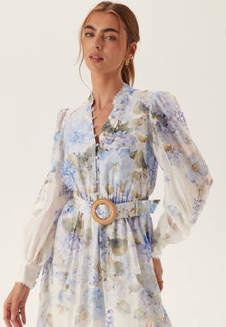 Peyton Trim Detail Midi Dress