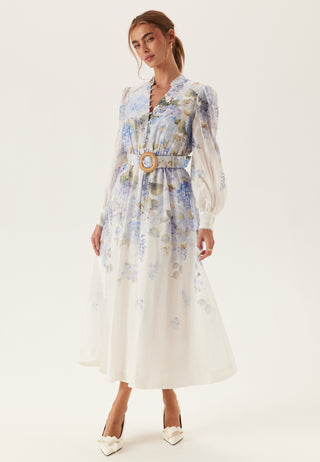 Peyton Trim Detail Midi Dress