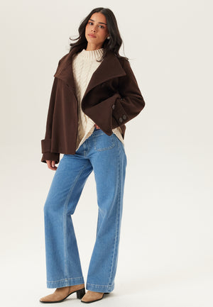 High Neck Short Coat