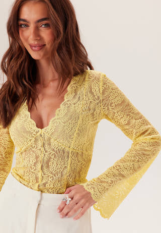 Long Sleeve Lace Top