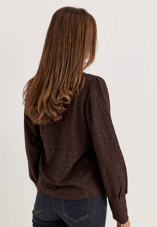 Objlaila L/S RE Top Brown