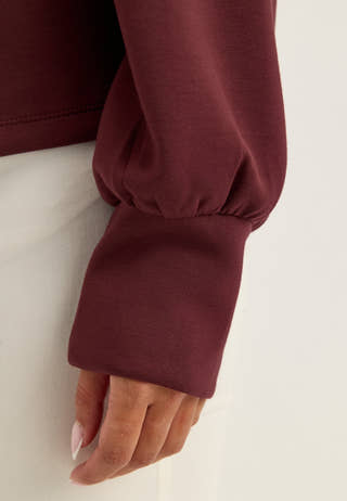 Objandrea Re L/S O-NECK TOP Red