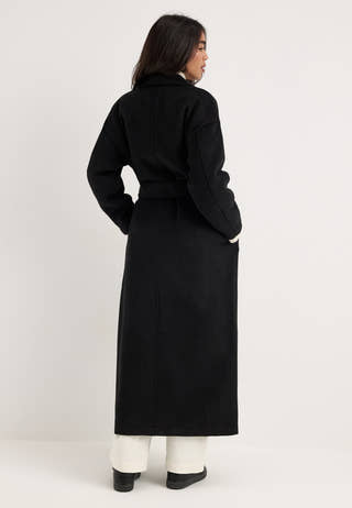 Objclara Oversize Wool Coat Black