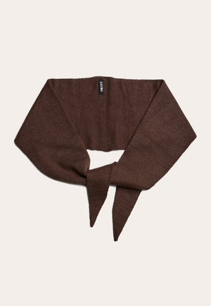 Pckomma Triangle Scarf Brown