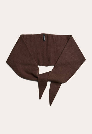 Pckomma Triangle Scarf Brown