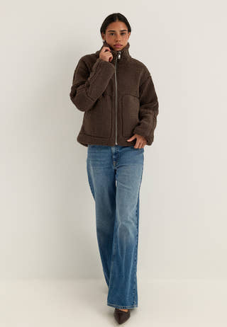 Onlaspen Life Teddy Jacket Brown
