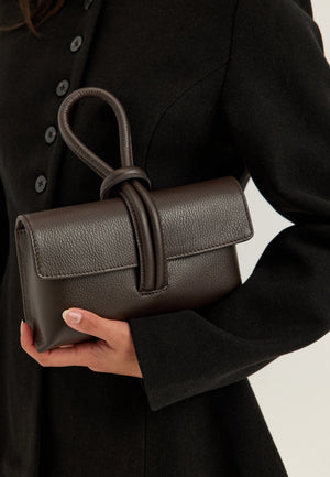 Barletta Small Leather Bag Brown