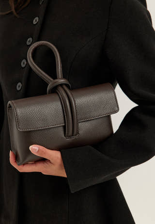 Barletta Small Leather Bag Brown
