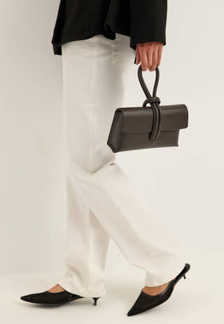 Barletta Small Leather Bag Brown