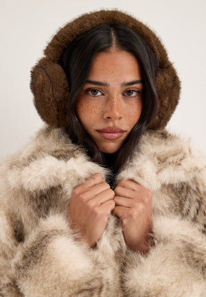 Pcjutlandia Earmuffs Brown