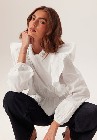 Cotton Frill Blouse