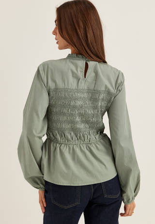 Smock Cotton Blouse