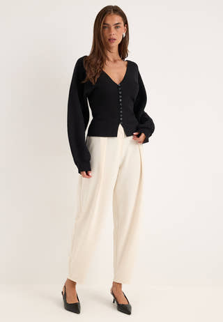 Knitted Cardigan Black