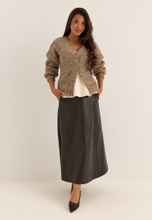 Knitted Cardigan Brown
