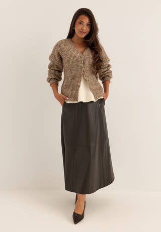 Knitted Cardigan Brown