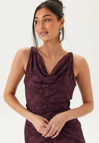 Deep Waterfall Mermaid Gown