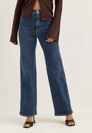 High Straight Leg Jeans