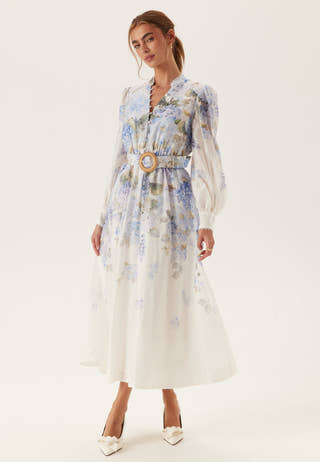 Peyton Trim Detail Midi Dress