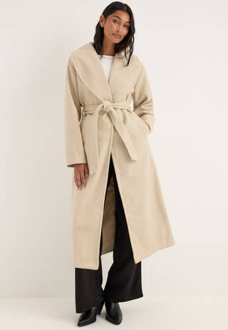 Vmanne Bergen Xtra Long Coat Beige