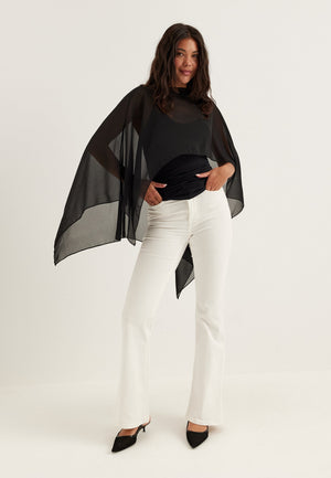 Sheer Chiffon Cape