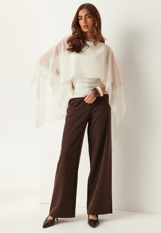 Sheer Chiffon Cape