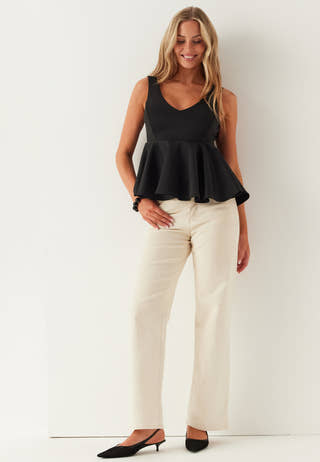 Scuba Peplum Top