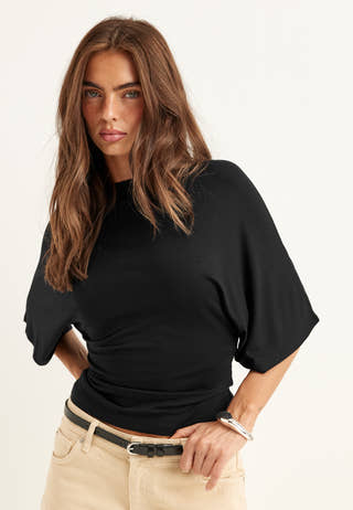 Wide Sleeve Fitted Tee