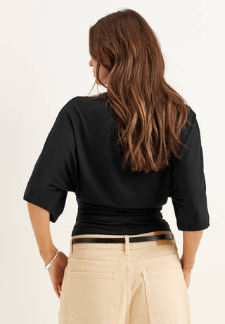 Wide Sleeve Fitted Tee