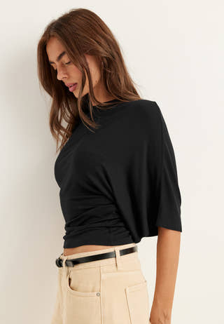 Wide Sleeve Fitted Tee