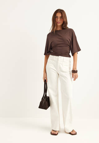 Wide Sleeve Fitted Tee