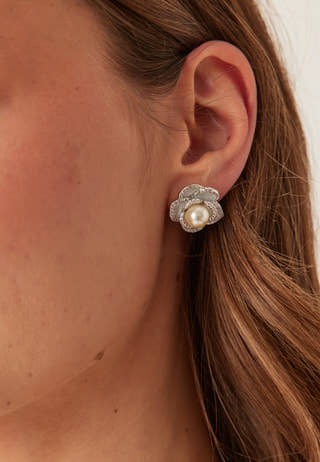 Coco Rose Earrings - Ivory Mist