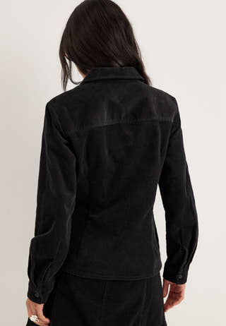 Corduroy Shaped Shirt Black