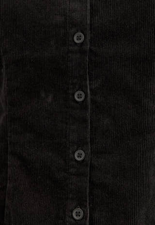 Corduroy Shaped Shirt Black