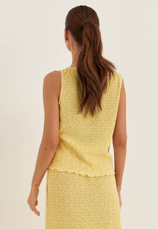 Pcflora Sl Tank Top Jrs