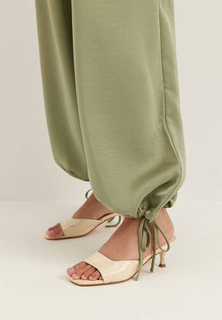 Objchilli Super Wide Pants Green
