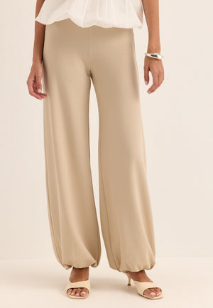Soft Balloon Pants Beige