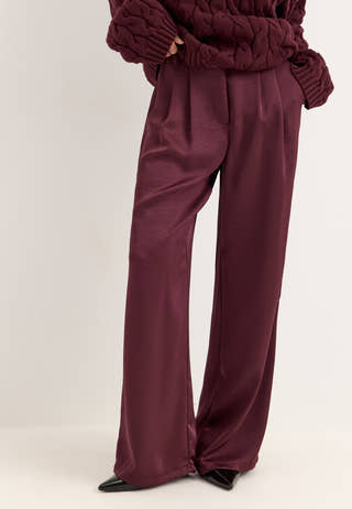 Satin Trousers Purple