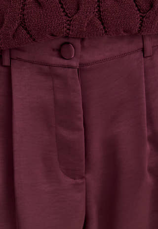 Satin Trousers Purple