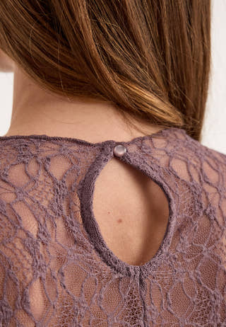 Lace Ankle Dress Purple