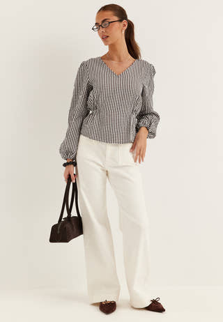 Viterni V-neck L/S TOP