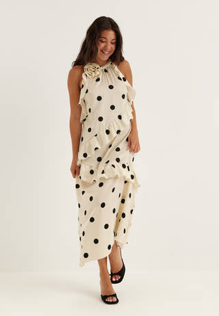 Viclaire S/L ROSE MIDI DRESS R
