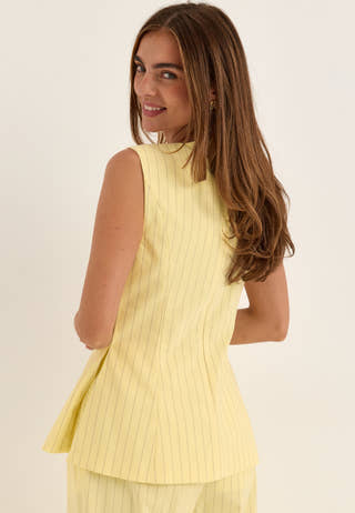 Objkasja Sl Re Peplum Top Striped